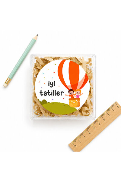 repro design Autocolant rotund de 4 cm imprimat pentru Sărbători bune - Pache...