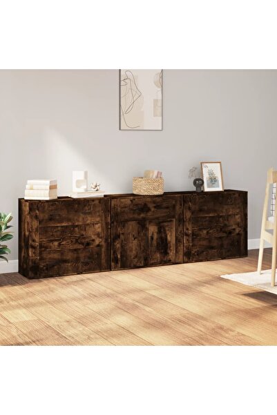 Concept Sideboard, 3 pcs., smoked oak, processed wood