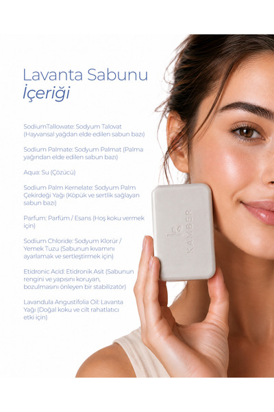 Kamber Doğadan Sağlığa Lavender Soap - 125Gr