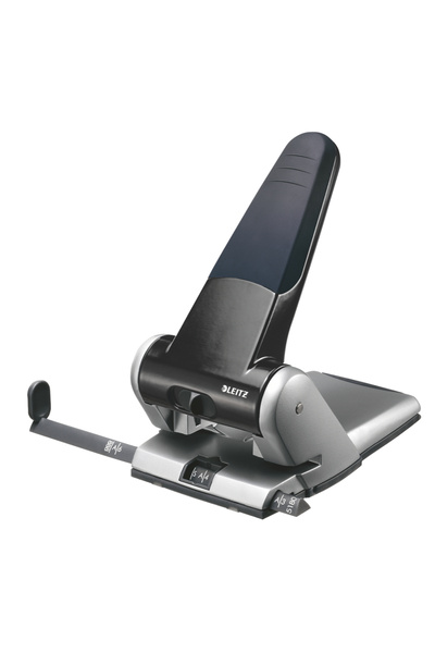 Leitz Perforator pentru 65 de coli, model 5180, negru metalic