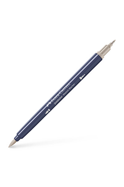 Faber Castell Marker pentru schițe cu 2 vârfuri, Gri cald III 272, GOLDFABER ...