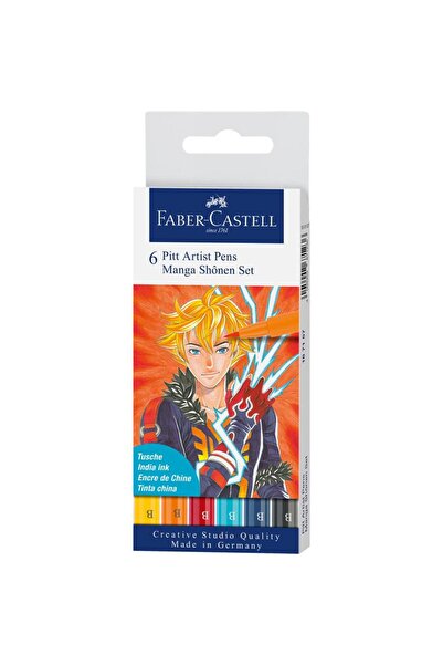 Faber Castell Pitt Artist Pen Manga Set 6 Shonen 2019 Faber-Castell