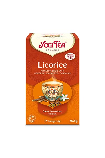 Yogi Tea Ceai organic de lemn dulce, 17 pliculețe de ceai, 30.6g