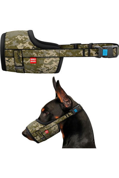 WAUDOG Dog muzzle, WAUDOG, Nylon, Military, XL