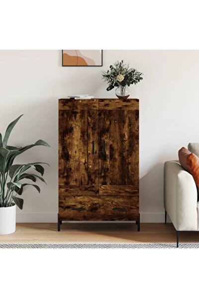 Concept Dulap înalt, stejar afumat, 69,5x31x115 cm, lemn prelucrat