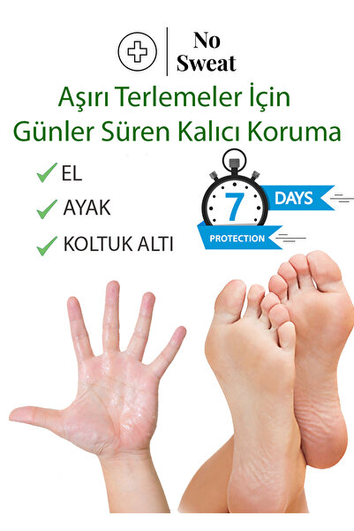 No Sweat Terleme Önleyici Antiperspirant Spray-iz Bırakmaz-gün Boyu Kuruluk-el,ayak Ve Koltuk Altı 50 Ml