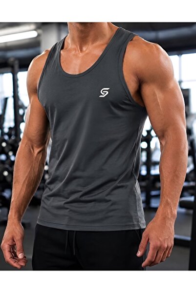 Sapeur Erkek Sporcu Atlet - Nefes Alabilir Fit Kesim, Gym & Fitness Tanktop