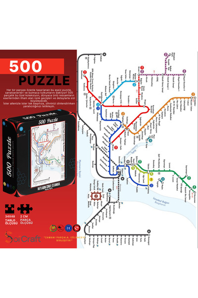 Soi Craft لغز من 500 قطعة: خط مترو إسطنبول على مسار السكك الحديدية # 209