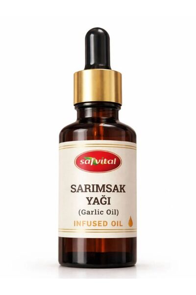 safvital زيت الثوم 20 مل، زيت طبيعي 100% (مكرر) مُعزز للعناية بالشعر والبشرة،...