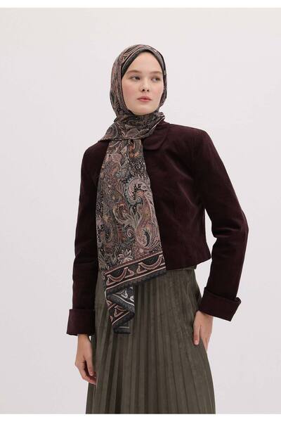 Freshscarfs Șal negru cu model Amora