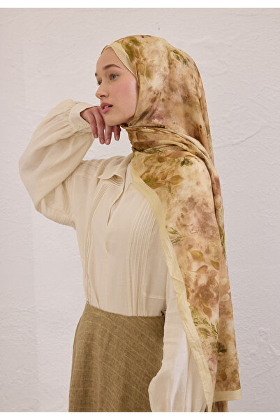 Freshscarfs Naomı Desen Rami Şal Bej