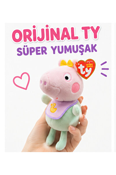 LRS STORE Peppa Pig Oyuncak Peluş İthal Yüksek Kalite Sevimli Domuz Ailesi Pe...
