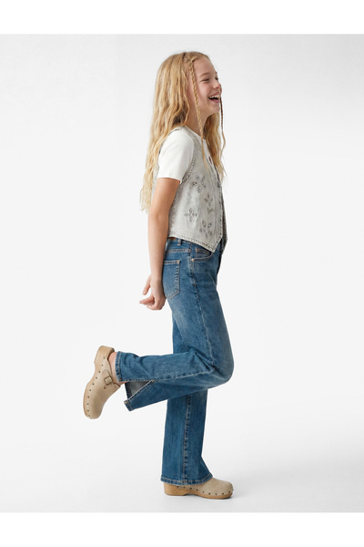 Koton Pamuklu İspanyol Paça Denim Pantolon