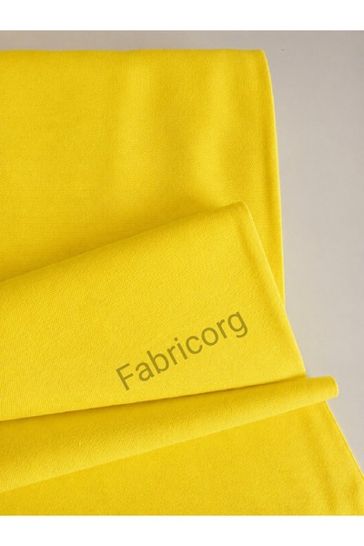fabricorg Duck Bezi Punch Keten Kumaşı Sarı (50X180 CM)