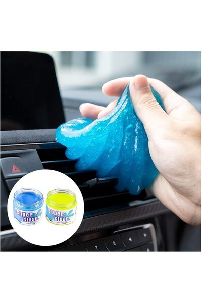 Arabest 2-Pack Car Cleaning Gel, Reusable Sticky Putty Dust Cleaner for Air V...