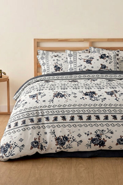 LaLiva Vaveyla Double - Elastic Sheet - Cotton Duvet Cover Set