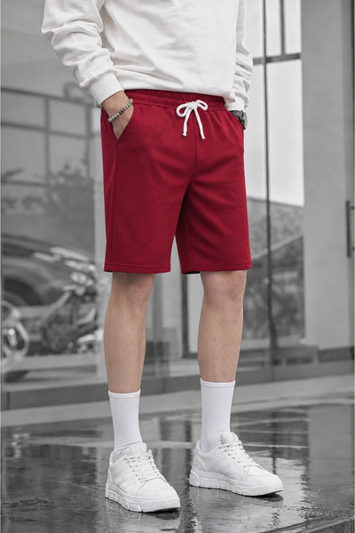 COMBİNE MİCHAİL Erkek Günlük Basic Regular Bordo Şort