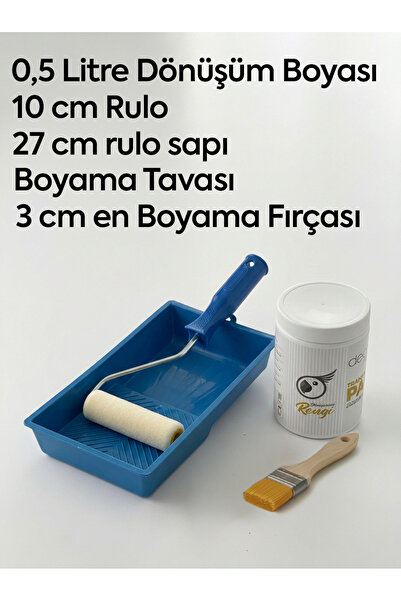 Decolorio (Sehpa, Masa, Ahşap, Dolap, mutfak, tezgah boyası)0.5 LİTRE Dönüşüm...