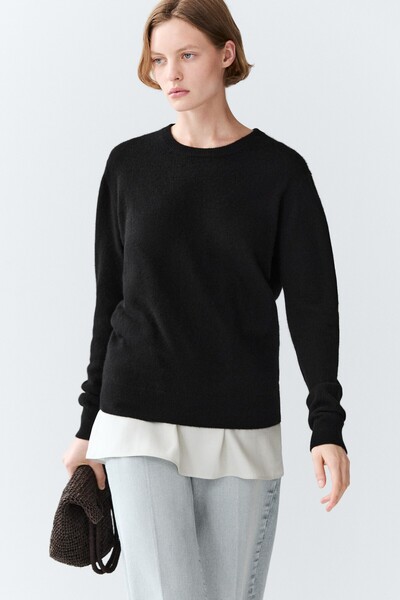 Massimo Dutti Bisiklet yaka kaşmir triko kazak