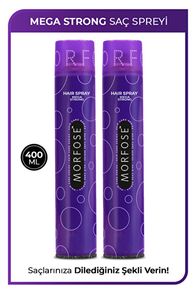 Morfose Mega Strong Saç Spreyi 400 ml 2 Adet