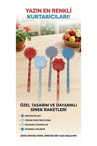 Karakayalar SİNEK ÖLDÜRÜCÜ RAKET 5 ADET