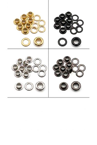 Klinkshop 18 Numara Karışık Metalik Renkli Kuşgözü - 4 Mm Malzeme Paketi -100...