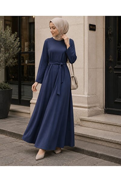Moda Neva Rochie lungă din modal cu detaliu de legare
