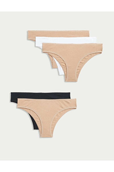 Marks & Spencer 5'li Cotton Lycra® Brazilian Külot Seti