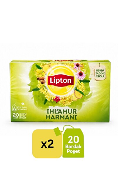 Lipton Ihlamur Bardak Poşet Çay  x 2