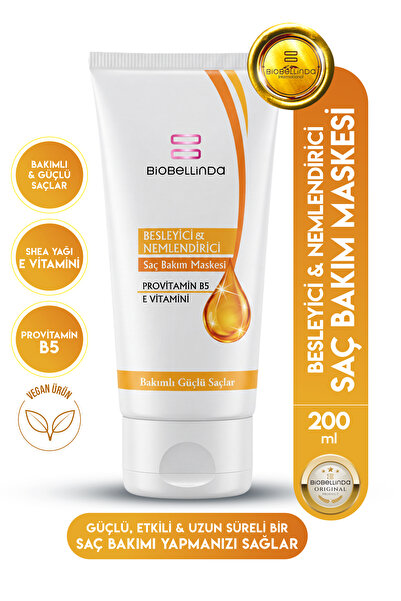 BioBellinda Doğal Biobelinda Besleyici Ve Nemlendirici Saç Bakım Maskesi 200 ml
