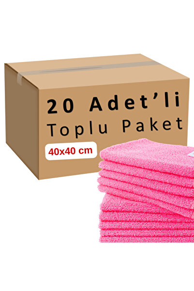 CAQA HOME Pachet de 20 cârpe roz din microfibră de 40x40 cm pentru bucătărie ...