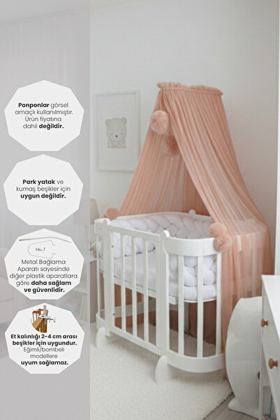 Kiddy Happy Somon Beşik Cibinliği Ve Cibinlik Aparatı