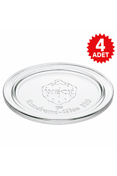 Weck Çap 120 Cam Kavanoz Kapağı (4 Adet) - Orijinal Alman Yedek Parça