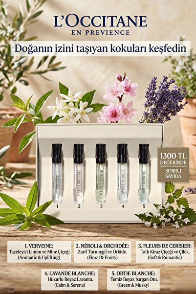 L'Occitane Parfüm Keşif Seti, 5'li, 5x1.2 ml