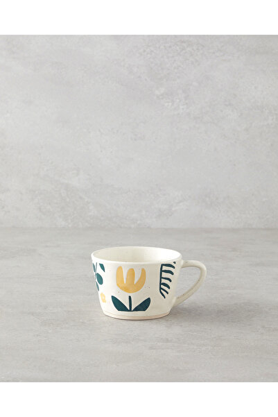 English Home Sun Time Stoneware Kupa 220 ml Sarı-Yeşil