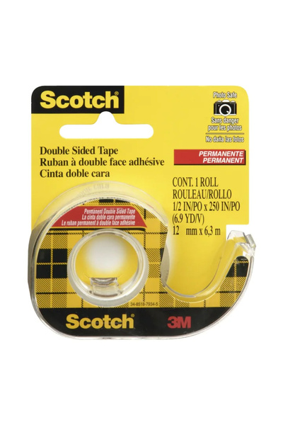 Scotch Dispenser bandă adezivă dublă 12mm*6.3m 3M