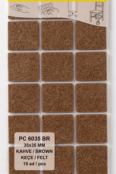 almital mobilya aksesuarları furniture accessories Non-Slip Coffee Felt (35X3...