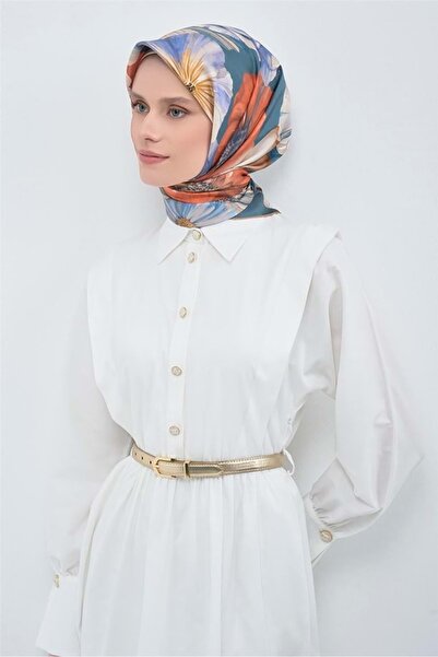 Modario Armi̇ne Pure Silk Scarf 2026 Spring-Summer Pattern 7 - 2
