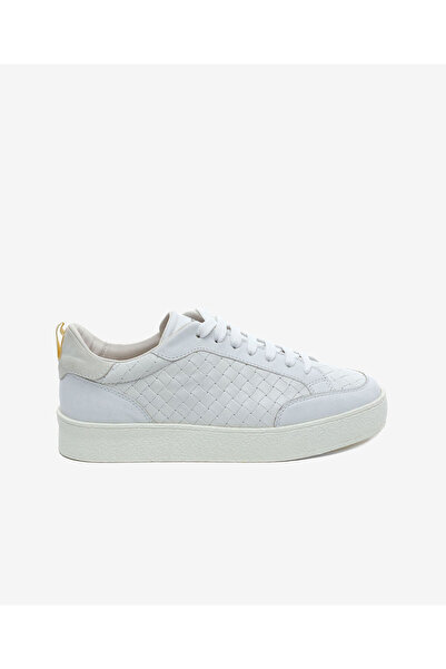 Greyder Kadın Beyaz Hakiki Deri Sneaker Ayakkabı 5Y2SA34441