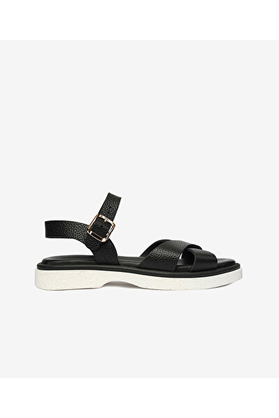 Greyder Kadın Siyah Hakiki Deri Sandalet 4Y2CS59006