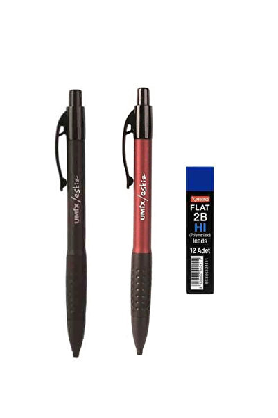 Versatile Pen Exam/sketch Pen Claret Red-Black 1.8 Mm + Micro Pen Tip 2b 1.8 Mm