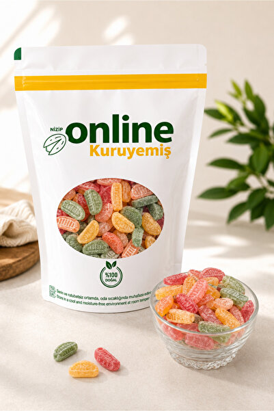 Nizip Online Kuruyemiş سكر أكيد شيكلي ماندالين - 500 جرام