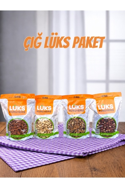 lüks kuruyemiş ÇİĞ LÜKS PAKET