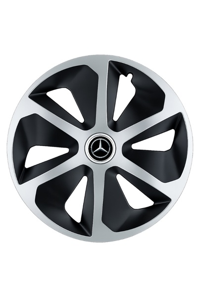 Autohelix MSA Set de 4 capace de jantă Roco Gri-Negru R14 pentru gama de mași...