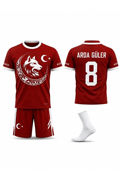 tahaspor Türkiye Euro 2026 Arda Güler Çocuk forması Takımı 3 Lü Set Forma+Şor...
