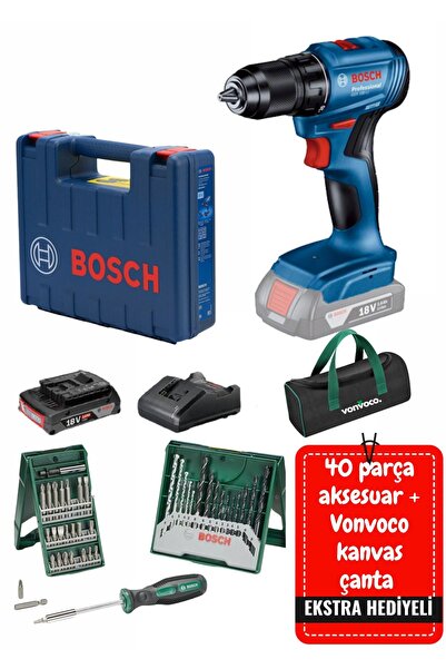 Bosch Gsr 185 Li Tek Akülü Kömürsüz Matkap Vidalama Profesyonel Darbeli Şarjl...