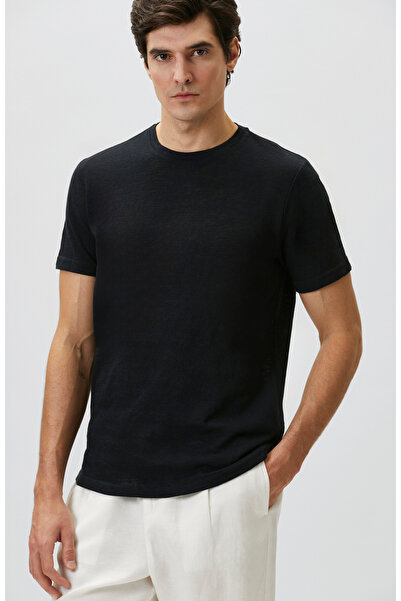 Network Lacivert Basic T-shirt