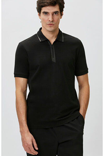 Network N-Tech Siyah Fermuarlı T-shirt