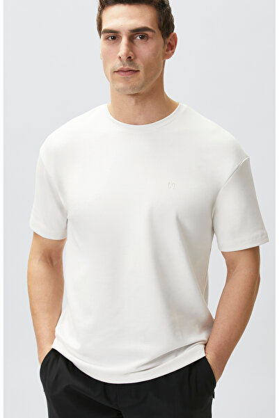Network Comfort Fit Basic Kırık Beyaz T-shirt