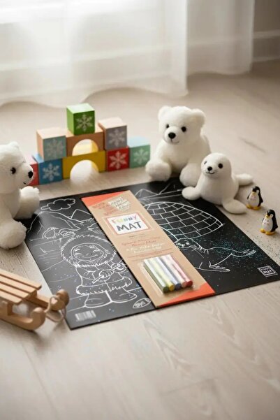 Miniso أكاديمية الأطفال-مضحك حصيرة سوداء القطب-الطباشير